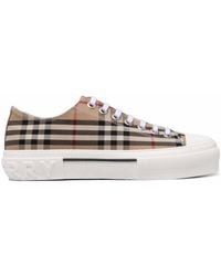 Burberry - Vintage Check Canvas Sneakers - Lyst