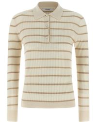 Max Mara - Shirt Collar Ribbed Polo - Lyst