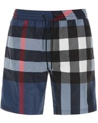Burberry - Check Swim Shorts - Lyst