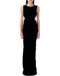Rick Owens - Twisted Cutout Velvet Gown - Lyst