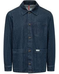Fay - Solid Shirt Collar Jacket - Lyst