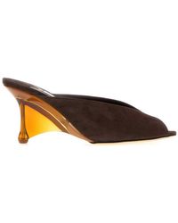 Jimmy Choo - Solid Open Toe Heel - Lyst
