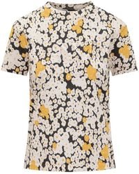 Lanvin - Floral Crew Neck T-Shirt - Lyst