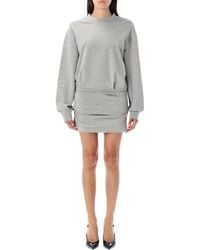The Attico - Light American Fleece Mini Dress - Lyst