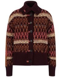 Dries Van Noten - Geometric Shirt Collar Sweater - Lyst