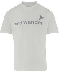 and wander - Crew Neck T-Shirt - Lyst