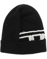 DIESEL - Logo Beanie Cap - Lyst