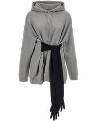MM6 by Maison Margiela - Hoodie Dress With Gloves - Lyst
