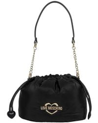 Love Moschino - Logo Plaque Mini Bucket Bag - Lyst
