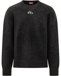 DIESEL - Crew Neck Logo Sweater - Lyst