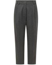 Brunello Cucinelli - Tailored Flat Front Pants - Lyst