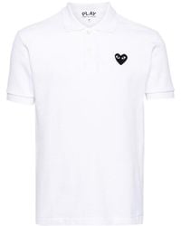 COMME DES GARÇONS PLAY - Cotton Polo Shirt - Lyst