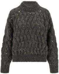 Brunello Cucinelli - Wool Cardigan - Lyst