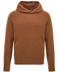Ma'ry'ya - Wool-Blend Hooded Sweater - Lyst
