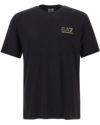 EA7 - Regular Logo T-Shirt - Lyst