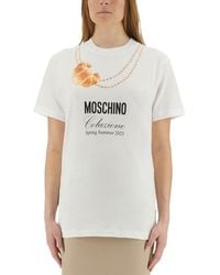 Moschino - Graphic Crew Neck T-Shirt - Lyst