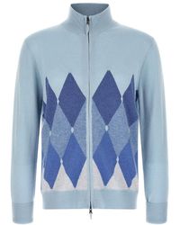 Ballantyne - Light Zip Up Cardigan - Lyst