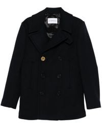 Givenchy - Double-Breasted Pea Coat - Lyst