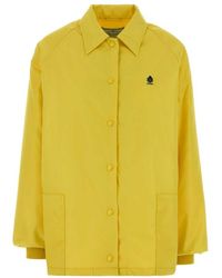 Prada - Logo Shirt Collar Jacket - Lyst