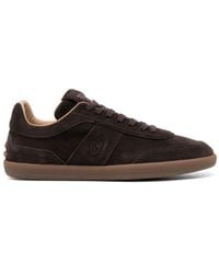 Tod's - Tabs Suede Leather Sneakers - Lyst