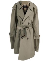 Balenciaga - 'Double Sleeve' Trench Coat With Extra Pair Of Sleeves - Lyst