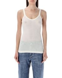 Bottega Veneta - Solid Scoop Neck Top - Lyst