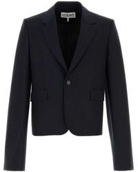 Loewe - Midnight Wool Blazer - Lyst