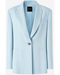 Pinko - Stretch Viscose Single-Breasted Jacket - Lyst