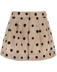 Fendi - Printed Taffeta Shorts - Lyst