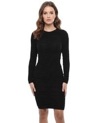 DSquared² - Pleated Round Neck Dress - Lyst