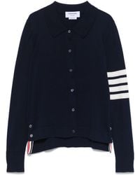 Thom Browne - 4 Bar Stripes Jersey Polo Shirt - Lyst