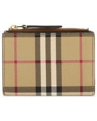 Burberry - Check Pattern Wallet - Lyst