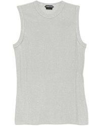 Tom Ford - Embellished Crew Neck Top - Lyst