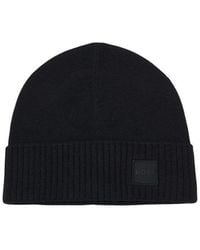 BOSS - Logo Beanie Cap - Lyst