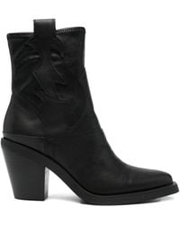 Ash - Pointed Toe Ankle Boots - Lyst