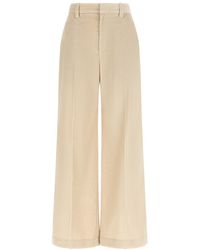 Brunello Cucinelli - Loose Flat Front Pants - Lyst