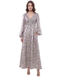 Stella McCartney - Floral V Neck Maxi Dress - Lyst
