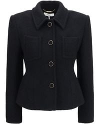 Chloé - Solid Shirt Collar Jacket - Lyst