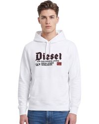 DIESEL - Relaxed Logo Hoodie - Lyst