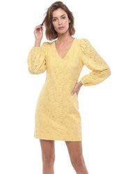 Samsøe & Samsøe - Embroidered V Neck Mini Dress - Lyst