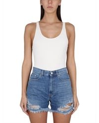 Stella McCartney - Solid Scoop Neck Top - Lyst