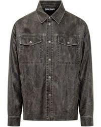 Palm Angels - Regular Solid Shirt - Lyst