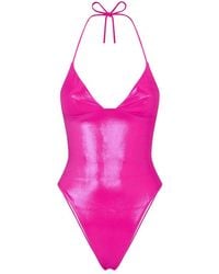 DSquared² - Solid Halter Neck Swimwear - Lyst