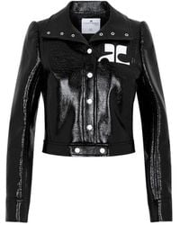 Courreges - Courrèges Vinyl Reedition Jacket - Lyst