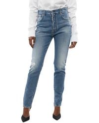 DSquared² - Sky Straight High Rise Jeans - Lyst