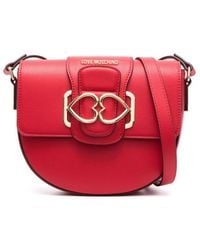 Love Moschino - Heart-Plaque Small Crossbody Bag - Lyst