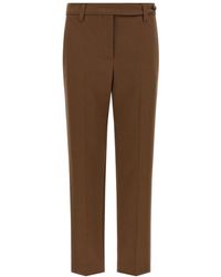 Brunello Cucinelli - Cotton Cropped Pants - Lyst