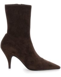 Jeffrey Campbell - Leather Ankle Boots With Pointed Toe - Lyst