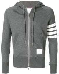 Thom Browne - 4-bar Zip-up Hoodie - Lyst