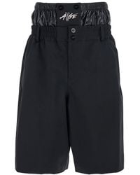 Moncler Genius - Bermuda Pants With Elastic Waist And Logo Patch On Front And Rear - Lyst